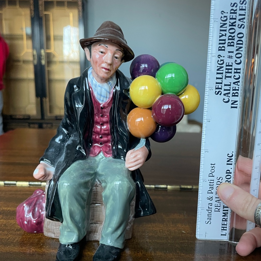 Royal Doulton Figurine with Colorful Balloons